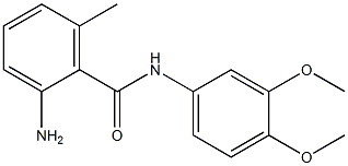 2-amino-N-(3,4-dimethoxyphenyl)-6-methylbenzamide Struktur