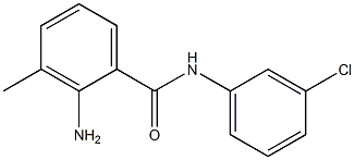 2-amino-N-(3-chlorophenyl)-3-methylbenzamide Struktur