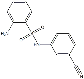 2-amino-N-(3-cyanophenyl)benzenesulfonamide Struktur