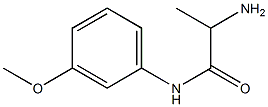 2-amino-N-(3-methoxyphenyl)propanamide Struktur