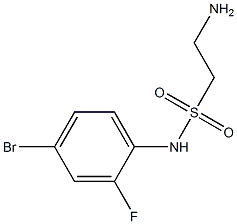 2-amino-N-(4-bromo-2-fluorophenyl)ethane-1-sulfonamide Struktur