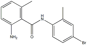 2-amino-N-(4-bromo-2-methylphenyl)-6-methylbenzamide Struktur