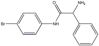 2-amino-N-(4-bromophenyl)-2-phenylacetamide Struktur