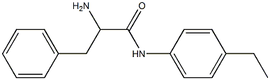 2-amino-N-(4-ethylphenyl)-3-phenylpropanamide Struktur