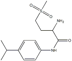 2-amino-N-(4-isopropylphenyl)-4-(methylsulfonyl)butanamide Struktur