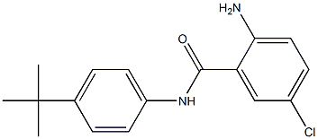 2-amino-N-(4-tert-butylphenyl)-5-chlorobenzamide Struktur