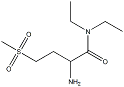 2-amino-N,N-diethyl-4-(methylsulfonyl)butanamide Struktur