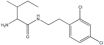 2-amino-N-[2-(2,4-dichlorophenyl)ethyl]-3-methylpentanamide Struktur