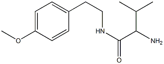 2-amino-N-[2-(4-methoxyphenyl)ethyl]-3-methylbutanamide Struktur