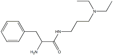 2-amino-N-[3-(diethylamino)propyl]-3-phenylpropanamide Struktur