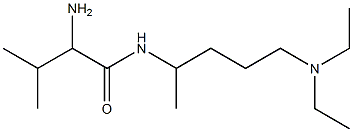 2-amino-N-[4-(diethylamino)-1-methylbutyl]-3-methylbutanamide Struktur