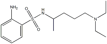 2-amino-N-[5-(diethylamino)pentan-2-yl]benzene-1-sulfonamide Struktur