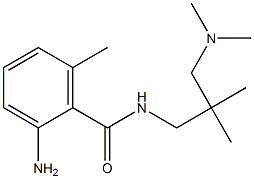 2-amino-N-{2-[(dimethylamino)methyl]-2-methylpropyl}-6-methylbenzamide Struktur