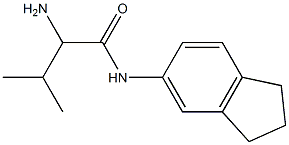 2-amino-N-2,3-dihydro-1H-inden-5-yl-3-methylbutanamide Struktur