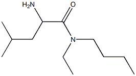 2-amino-N-butyl-N-ethyl-4-methylpentanamide Struktur