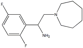 2-azepan-1-yl-1-(2,5-difluorophenyl)ethanamine Struktur