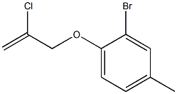 2-bromo-1-[(2-chloroprop-2-en-1-yl)oxy]-4-methylbenzene Struktur