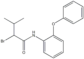 2-bromo-3-methyl-N-(2-phenoxyphenyl)butanamide Struktur