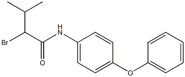 2-bromo-3-methyl-N-(4-phenoxyphenyl)butanamide Struktur