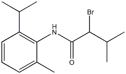 2-bromo-3-methyl-N-[2-methyl-6-(propan-2-yl)phenyl]butanamide Struktur