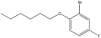 2-bromo-4-fluoro-1-(hexyloxy)benzene Struktur