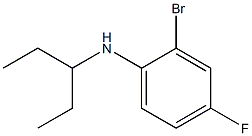 2-bromo-4-fluoro-N-(pentan-3-yl)aniline Struktur