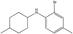 2-bromo-4-methyl-N-(4-methylcyclohexyl)aniline Struktur