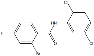 2-bromo-N-(2,5-dichlorophenyl)-4-fluorobenzamide Struktur