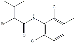 2-bromo-N-(2,6-dichloro-3-methylphenyl)-3-methylbutanamide Struktur