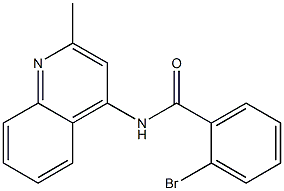 2-bromo-N-(2-methylquinolin-4-yl)benzamide Struktur