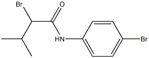 2-bromo-N-(4-bromophenyl)-3-methylbutanamide Struktur