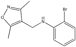 2-bromo-N-[(3,5-dimethyl-1,2-oxazol-4-yl)methyl]aniline Struktur