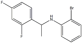 2-bromo-N-[1-(2,4-difluorophenyl)ethyl]aniline Struktur