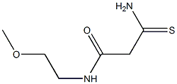 2-carbamothioyl-N-(2-methoxyethyl)acetamide Struktur