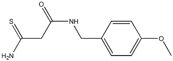 2-carbamothioyl-N-[(4-methoxyphenyl)methyl]acetamide Struktur