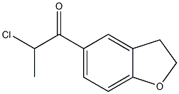 2-chloro-1-(2,3-dihydro-1-benzofuran-5-yl)propan-1-one Struktur