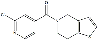 2-chloro-4-{4H,5H,6H,7H-thieno[3,2-c]pyridin-5-ylcarbonyl}pyridine Struktur