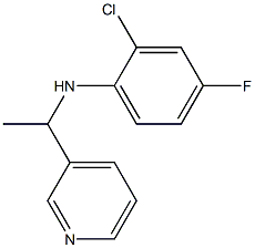 2-chloro-4-fluoro-N-[1-(pyridin-3-yl)ethyl]aniline Struktur