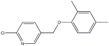 2-chloro-5-(2,4-dimethylphenoxymethyl)pyridine Struktur