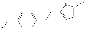 2-chloro-5-[4-(chloromethyl)phenoxymethyl]thiophene Struktur