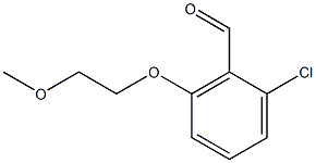 2-chloro-6-(2-methoxyethoxy)benzaldehyde Struktur