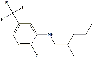 2-chloro-N-(2-methylpentyl)-5-(trifluoromethyl)aniline Struktur