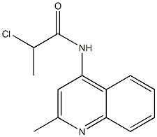 2-chloro-N-(2-methylquinolin-4-yl)propanamide Struktur