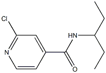 2-chloro-N-(pentan-3-yl)pyridine-4-carboxamide Struktur