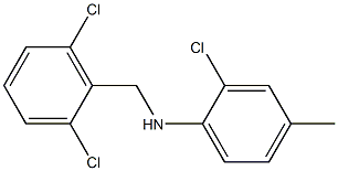 2-chloro-N-[(2,6-dichlorophenyl)methyl]-4-methylaniline Struktur