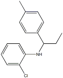 2-chloro-N-[1-(4-methylphenyl)propyl]aniline Struktur