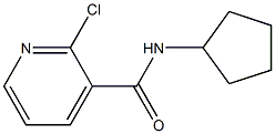 2-chloro-N-cyclopentylpyridine-3-carboxamide Struktur