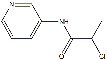 2-chloro-N-pyridin-3-ylpropanamide Struktur