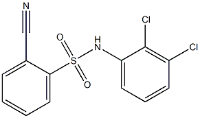 2-cyano-N-(2,3-dichlorophenyl)benzene-1-sulfonamide Struktur