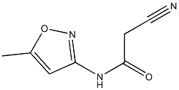 2-cyano-N-(5-methylisoxazol-3-yl)acetamide Struktur